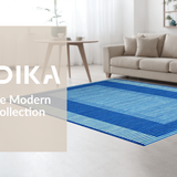 Ultra Soft Area Rug, Non Slip, Stain Resistant, Washable Area Rugs for Living Room, Bedroom, Rustic Weather-Resistant Charm(Blue)