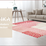 Ultra Soft Area Rug, Non Slip, Stain Resistant, Washable Area Rugs for Living Room, Bedroom, Chic Pastel Animal Print Design(Pink)