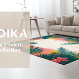 Ultra Soft Area Rug, Non Slip, Stain Resistant, Washable Area Rugs for Living Room, Bedroom, Colorful Abstract Boho Tapestry(Pink)