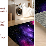 Ultra Soft Area Rug, Non Slip, Stain Resistant, Washable Area Rugs for Living Room, Bedroom, Bold Cosmic Color Splash(Purple)