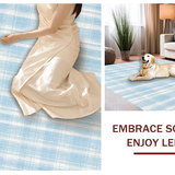 Ultra Soft Area Rug, Non Slip, Stain Resistant, Washable Area Rugs for Living Room, Bedroom, Elegant Bow Knot Coquette Rug Whimsical Bathroom Decor Preppy Soft Carpet(Blue)