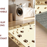 Ultra Soft Area Rug, Non Slip, Stain Resistant, Washable Area Rugs for Living Room, Bedroom, Whimsical Soft Bone Design Style(Beige)