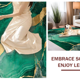 Elegant Jewel Toned Abstract Composition(Green)