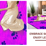 Ultra Soft Area Rug, Non Slip, Stain Resistant, Washable Area Rugs for Living Room, Bedroom, Vibrant Claw Print Decorative Theme(Pink)