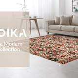 Artful Colorful Tiled Design(Red)