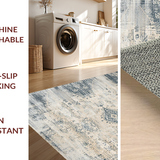 Elegant Distressed Striped Design(Beige)