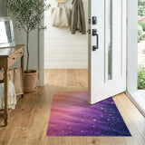 Starry Nebula Glitter Area Rug
