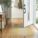 Gold Cheetah Spot Area Rug