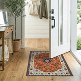 Persian Red Medallion Area Rug