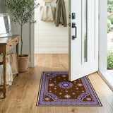 Purple Starburst Medallion Persian Area Rug