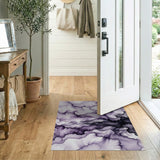 Ethereal Purple Watercolor Area Rug