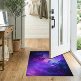 Purple Nebula Cosmic Area Rug