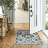 Heritage Tribal Blue Teal Heritage Tribal Area Rug