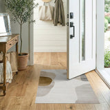 Beige and Neutral Beige Neutral Abstract Organic Shapes Area Rug
