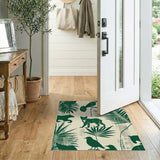 Green Jungle Silhouette Area Rug
