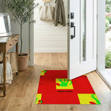 Vibrant Monster Handprint Kids Area Rug