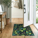 Lush Ivy Vine Floral Area Rug