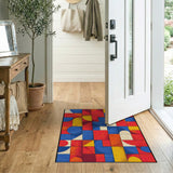 Vibrant Geometric Multi-Color No. 12 Area Rug