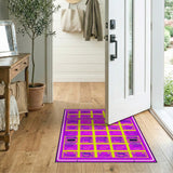 Retro Pixelated Multi-Color Geometric Area Rug