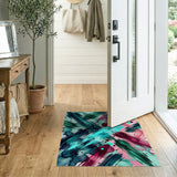 Abstract Watercolor Splash Area Rug