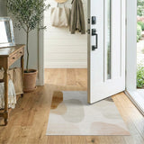 Beige and Neutral Organic Abstract Beige Neutral Area Rug