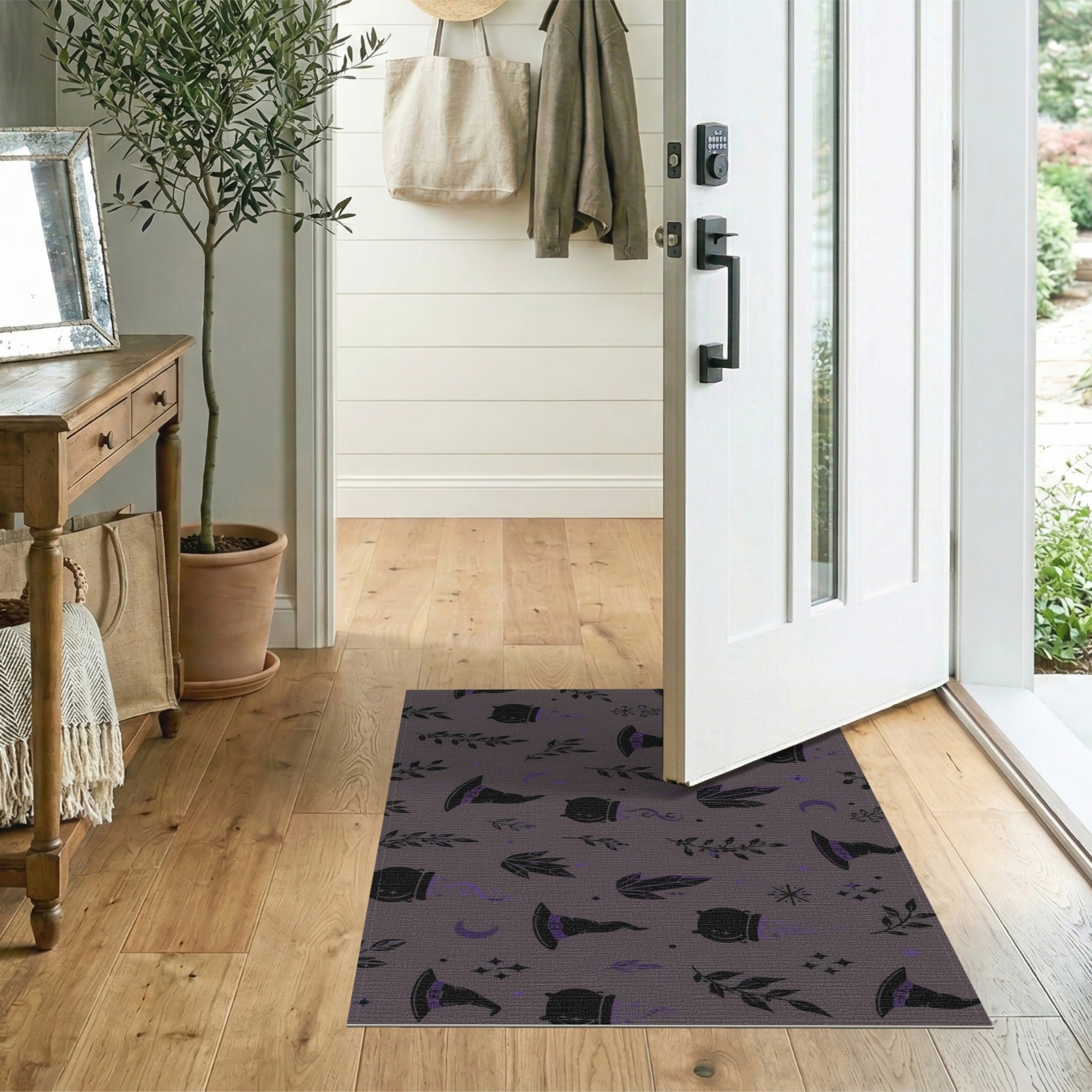 Purple Witchy Cauldron Area Rug