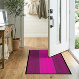Hot Pink Leopard Striped Area Rug