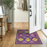 Purple Diamond Heritage Tribal Area Rug