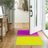 Magenta to Sunny Yellow Dotted Gradient Area Rug
