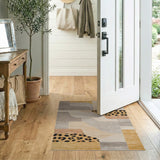 Modern Geometric Leopard Area Rug