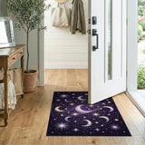 Mystic Purple Moons Orbit Area Rug