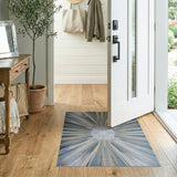 Geometric Modern Radiant Sunburst Geometric Area Rug