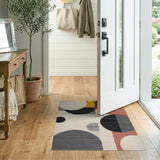Abstract Geometric Circle Area Rug
