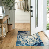Blue Forest Silhouette Area Rug