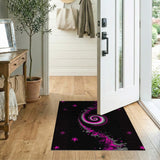 Hypnotic Pink Spiral Area Rug