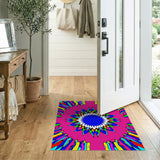 Geometric Modern Vibrant Starburst Multi-Color Geometric Area Rug