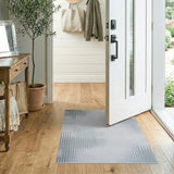 Grey Dot Fade Geometric Area Rug