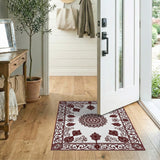 Red Ornate Traditional Persian Red Area Rug