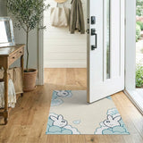 Whimsical Bunny Clouds Kids Area Rug