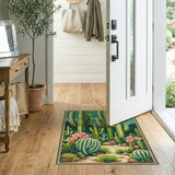 Southwestern Cactus Path Area Rug