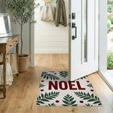 Noel Holly Leaves Area Rug