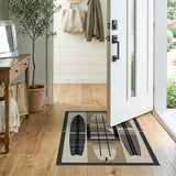 Geometric Surfboard Trio Area Rug