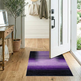Purple Purple Halftone Gradient Area Rug
