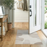 Abstract Area Beige and Neutral Organic Abstract Beige Neutral Area Rug