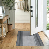Bold Black and White Bold Black White Vertical Stripe Rug