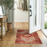 Southwestern Red Southwestern Geometric Area Rug