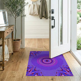 Purple Radiant Mandala Area Rug