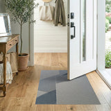 Modern Grey Geometric Area Rug