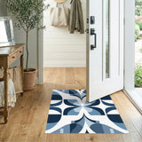 Geometric Modern Blue Geometric Modern Area Rug
