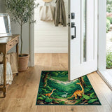 Dinosaur Jungle Adventure Kids Area Rug